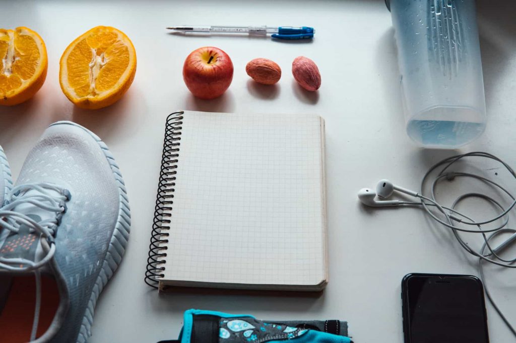 runner using workout journal