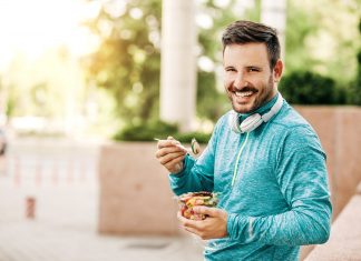 runner eating