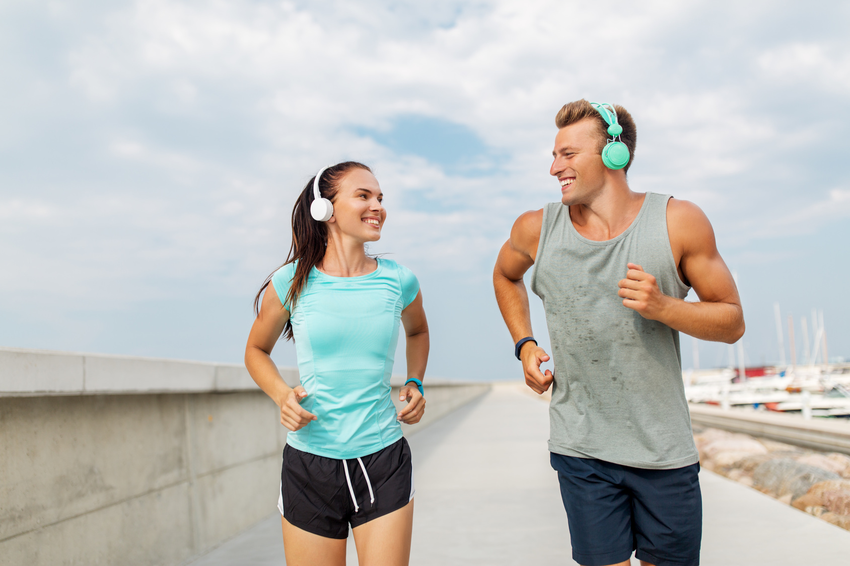 couple doing recovery run