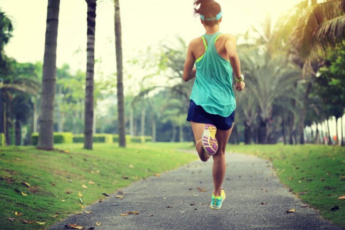 woman running